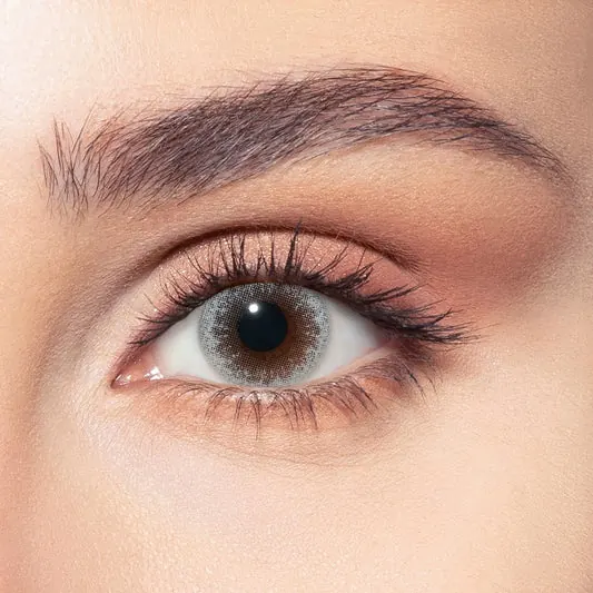 Laila Love, Gray color named Silent Gray on Dark brown eyes